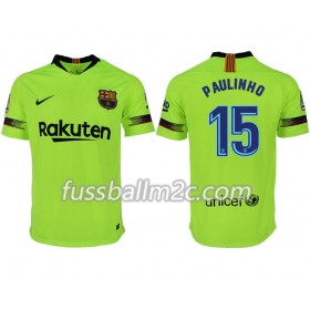 Fußballtrikots FC Barcelona PAULINHO 15 Auswärts Trikotsatz 2018-2019